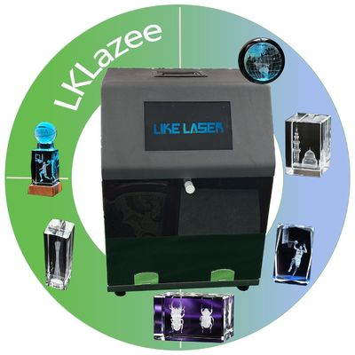 LK-IS-3DA 100000hレーザーライフタイム ミニ3Dグリーン写真水晶ガラスブロック彫刻機