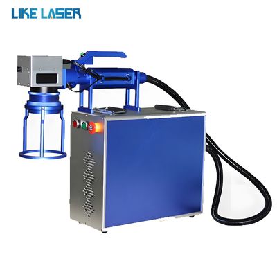 高速 20W 30W 50W ハンドヘルドレーザーマークマシン タイヤマスクのパターンマーク