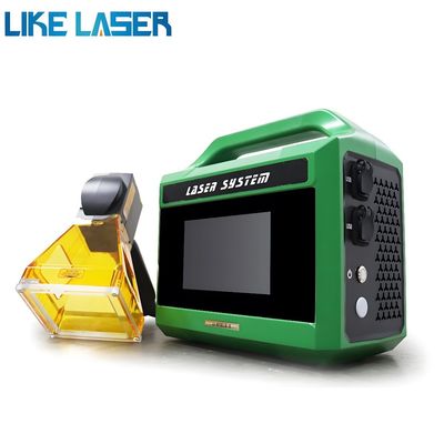 ミニポータブルハンドヘルドファイバーレーザーマークマシン 20W 30W 50W メタルハードプラスチックタイヤ