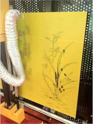 アートカット垂直ガラス切断プロット 砂吹き用レーザー機 LED鏡ガラス