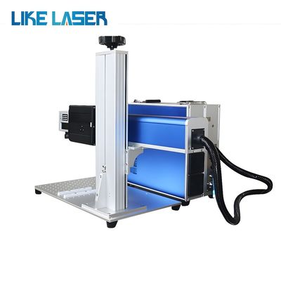 3D 20W 30W 50W ミニファイバーレーザー彫刻機 金 宝石 青銅 金属 190cm * 150cm * 70cm